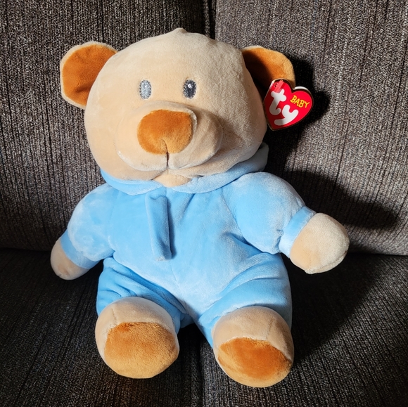 Ty plush, pj bear blue, 11" - Picture 1 of 4